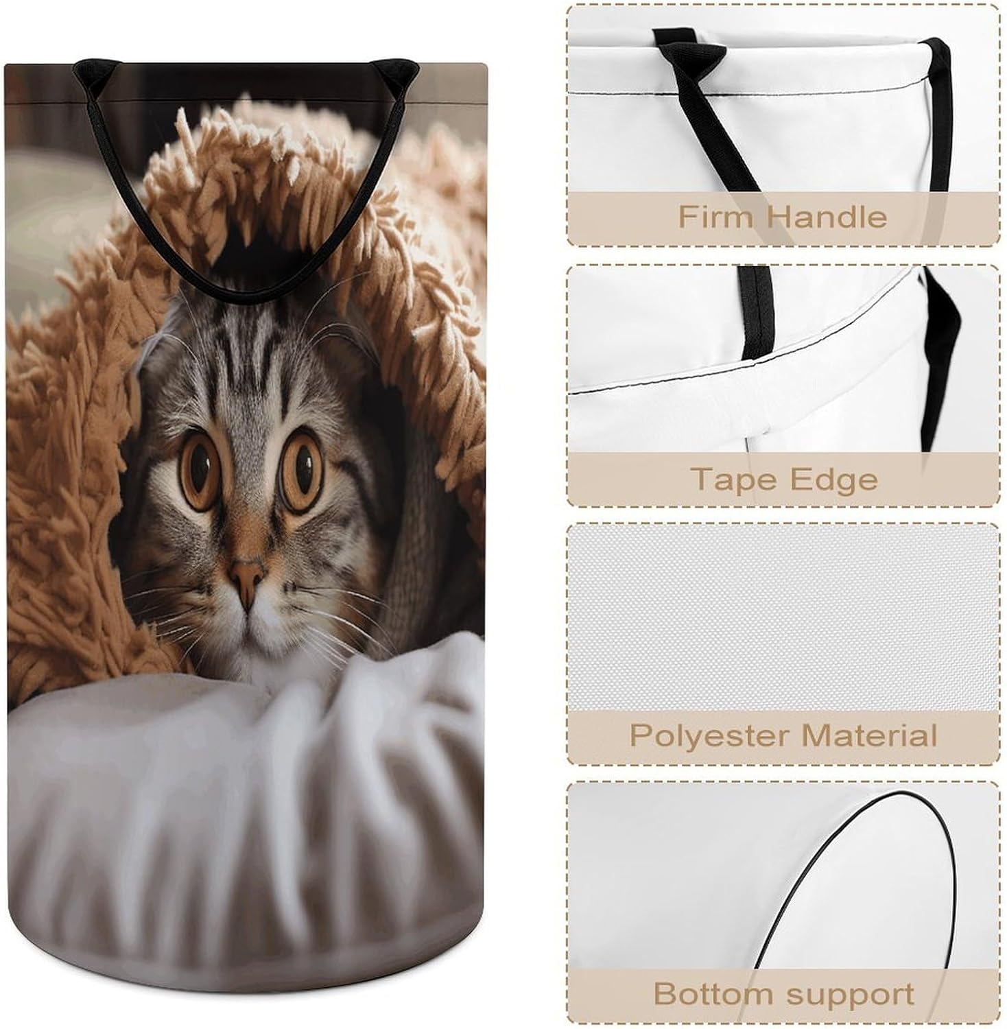 Dirty Clothes Basket Extra Large 110l Open Top Laundry Hamper With Portable Carry Handles, Foldable Waterproof Clothes Basket Spacious Laundry Bag For Bedroom Bathroom Laundry Room Dorm