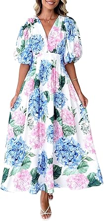 Sissyaki Women's Floral Maxi Dress 2026 Summer Spring Wedding Guest Dress