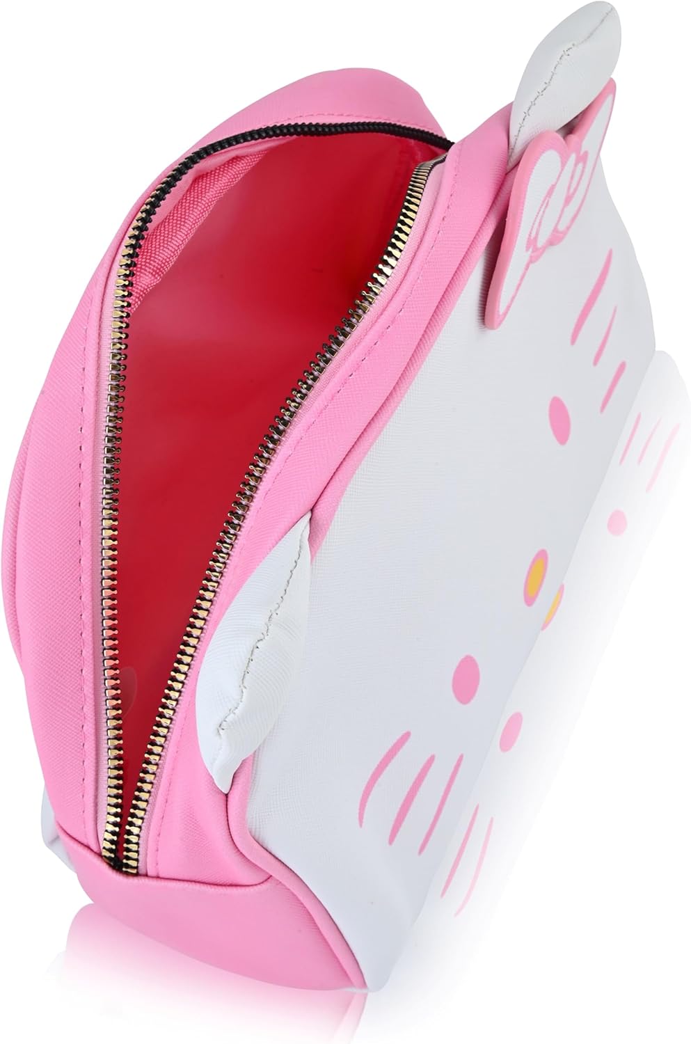 Sanrio Hello Kitty Makeup Bag for Women | Hello Kitty PU Leather Travel Toiletry Bag for Women | Make Up Travel Bag Cosmetic Bag Makeup Pouch - Image 5