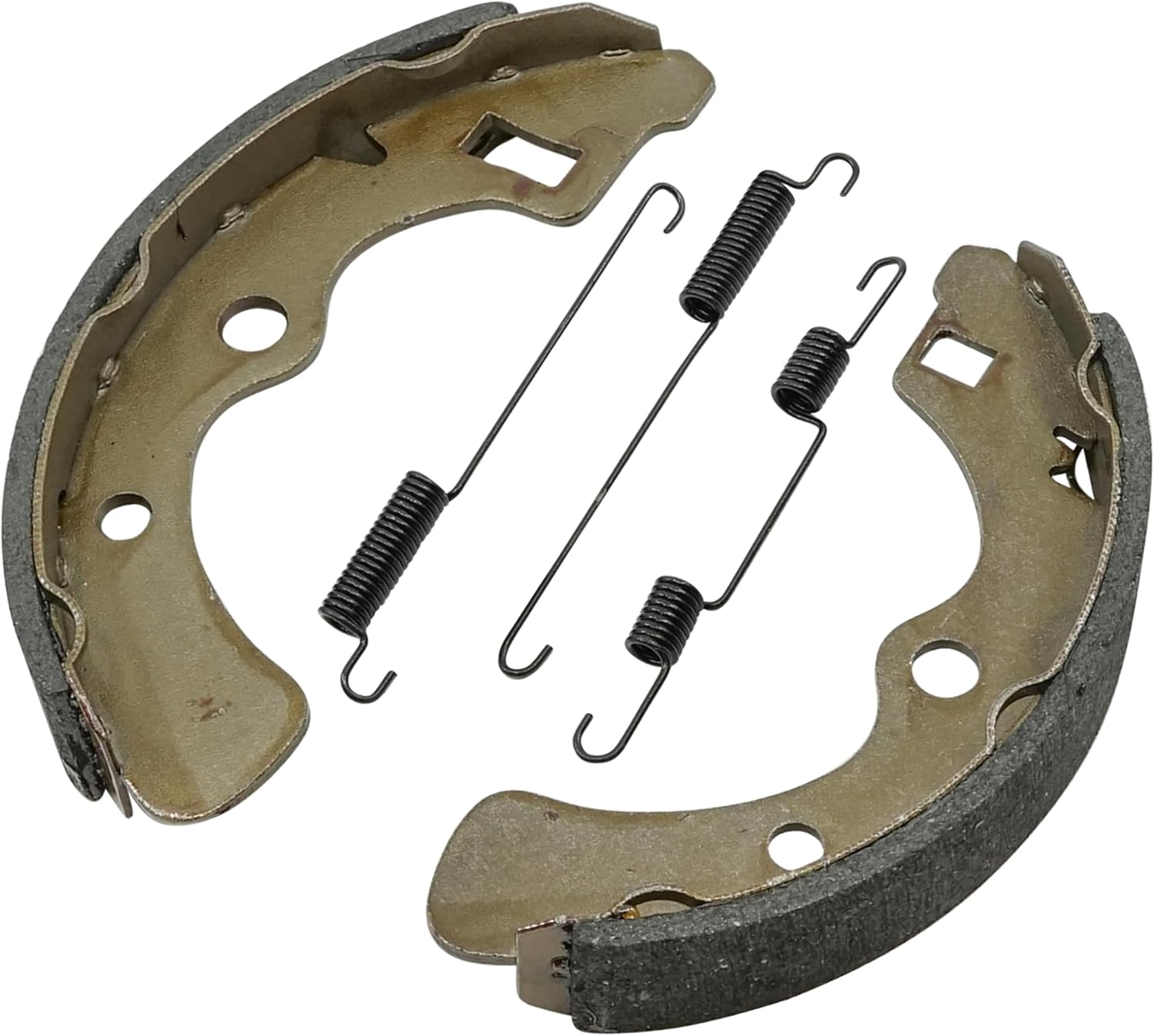 Caltric Rear Brake Shoes Compatible with Kawasaki 41048-7503 41048-7502