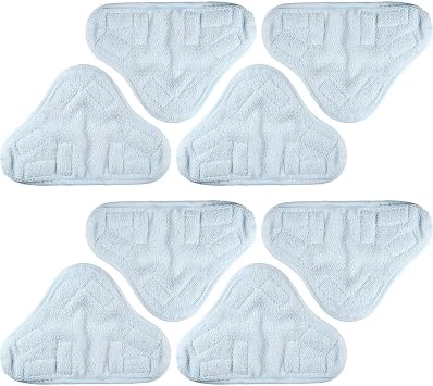 8 Pack Replacement Pads Compatible with H2O H20 Steam Mop X5 - Microfibre Steam Mop Pads Floor