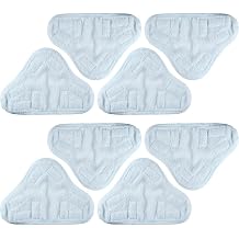 8 Pack Replacement Pads Compatible with H2O H20 Steam Mop X5 - Microfibre Steam Mop Pads Floor