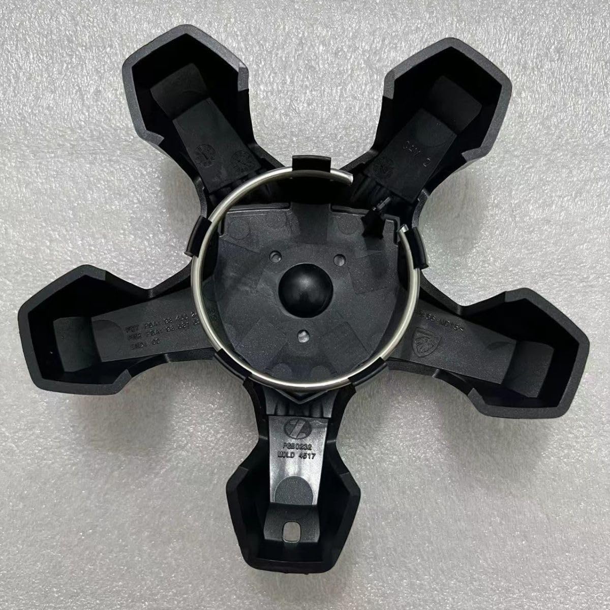 4 Pièces Voiture Cache-moyeux pour Peugeot 3008/5008/2008/4008,Cache Moyeu Centre Hub Caps Anti-Corrosion et Anti-Rayures Pneus Jantes Accessoires,B