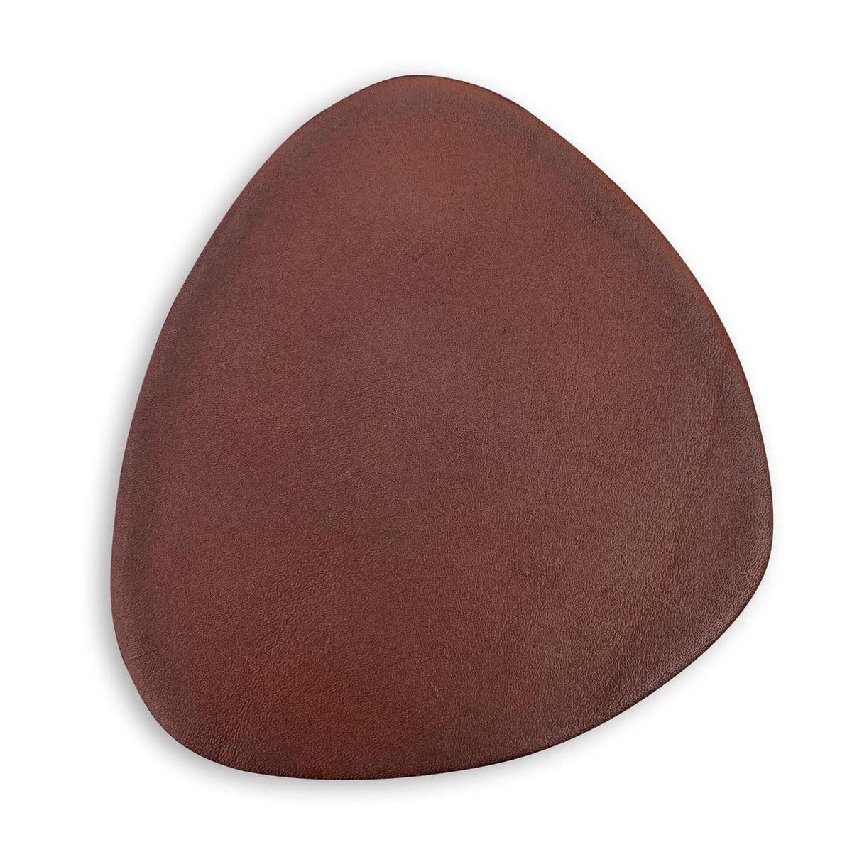 Brute Strength, Full grain leather coasters, Cognac, Semi-round, 10 pcs, Ovale coaster for glass, Coasters for drinks - Image 3