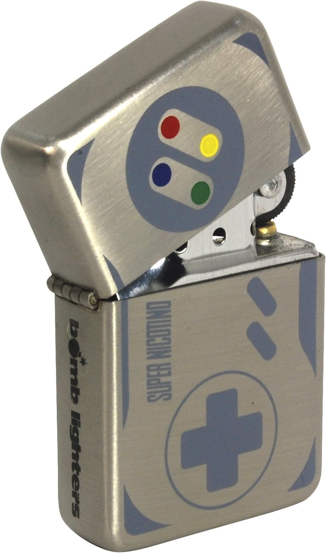 Retro Style Gamer Windproof Lighter - Super Nicotino SNES Parody