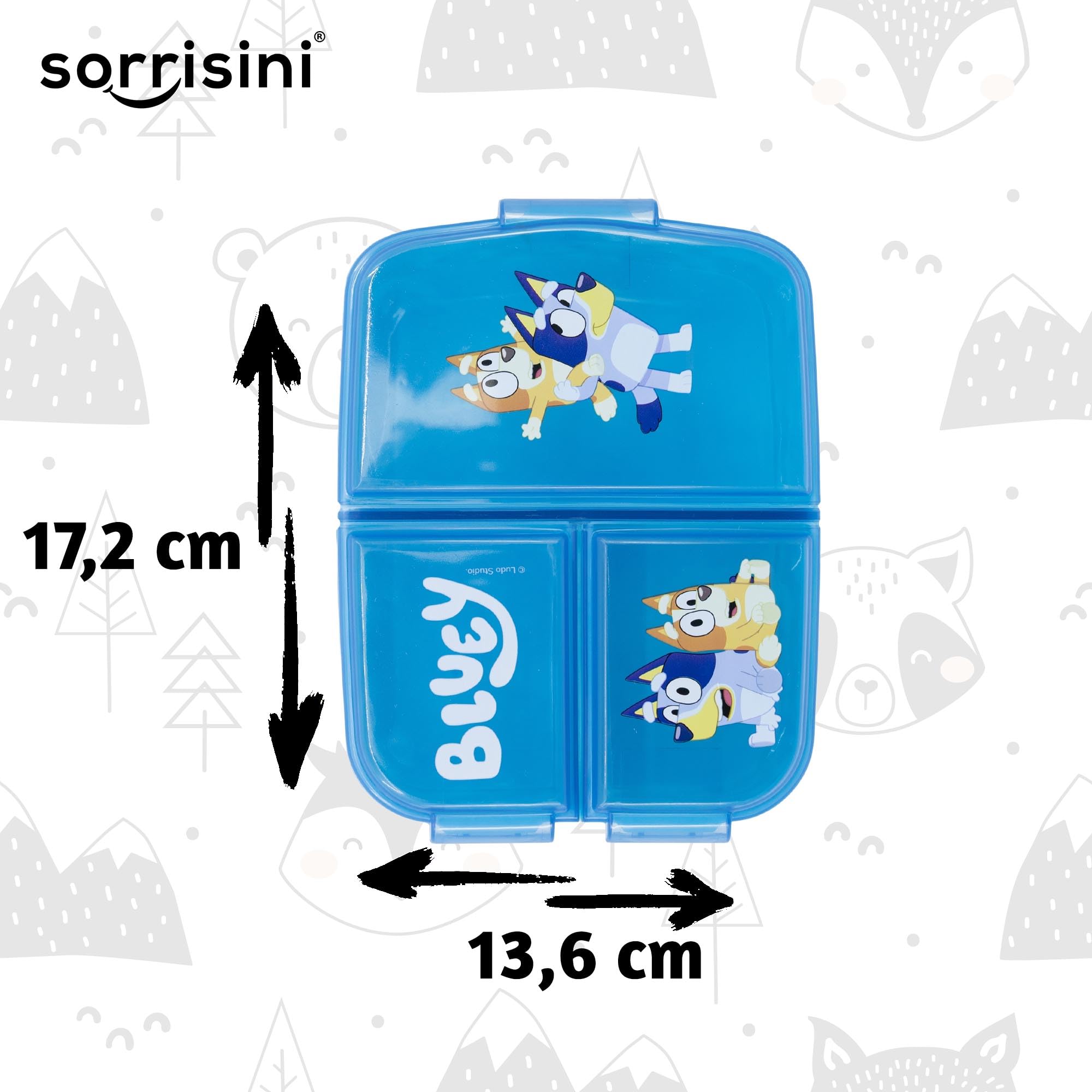Boîte à Sandwich Enfant, Boîte à Déjeuner pour Enfants, Sac de Gym, Picnic, Piscine, Natation, Lunch Box Avec Sac, Bluey