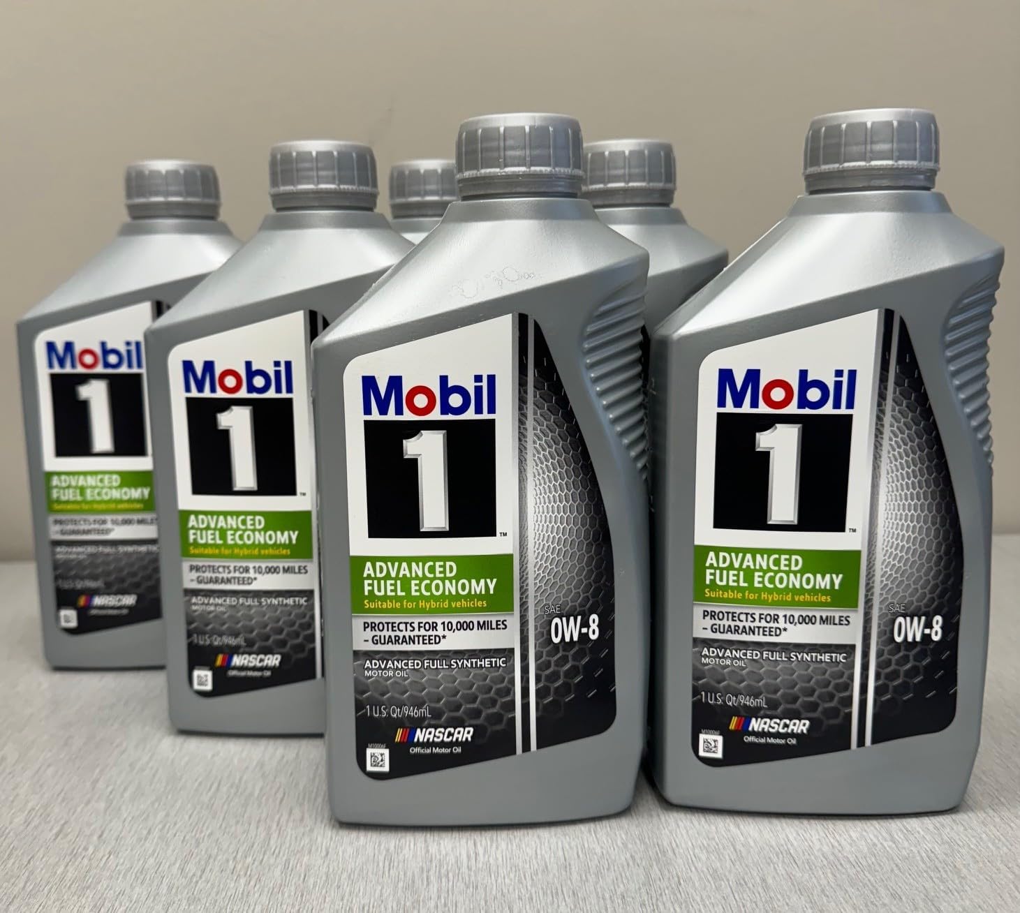 Mobil 1 Synthetic Motor Oil 0W-8 JASO GLV-1-6 Quarts (1 Case)