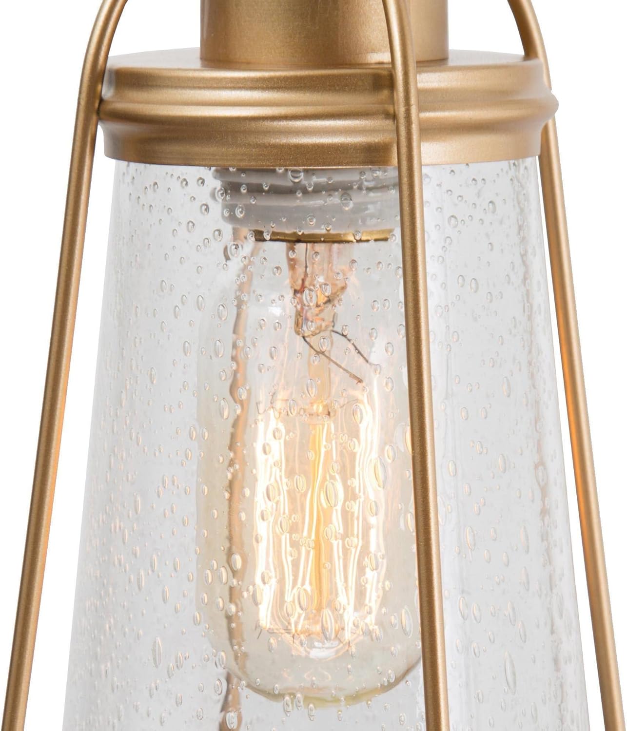 classy leaves Gold Pendant Lights, Modern Pendant Lighting Kitchen Island with Seeded Glass Shade, Hanging Light Fixtures for Foyer, Hallway, Entryway, Dark Gold Finish