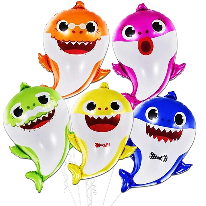 Buy Baby Shark Birthday Decorations 5 Pieces 25 Inch Big Baby Shark