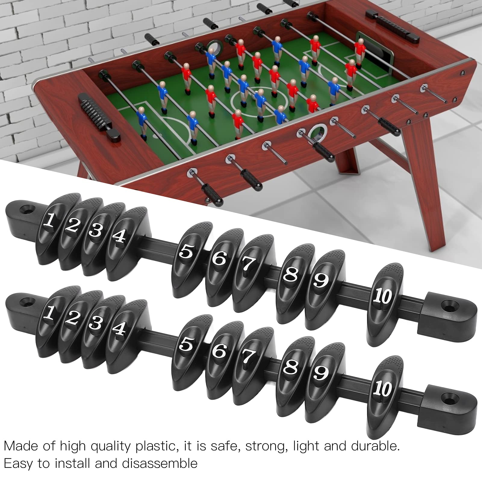 Falokolla Score Counter, 2pcs Universal Table Football Painting Unit Score Pancing dla Standardowych Stoły Piłkarki