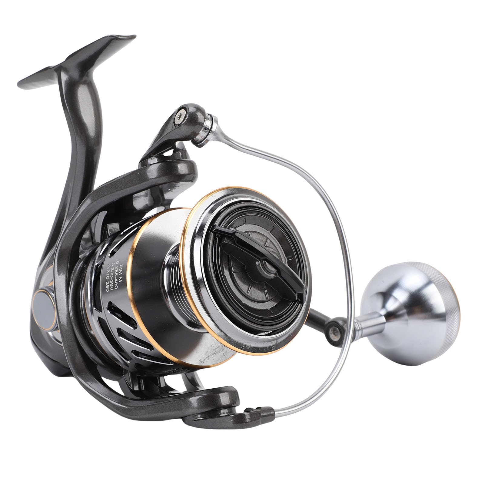Diyeeni Metalowa Kołowrotek Spinningowy, 66.1 Lbs Hamulec, 5.2:1