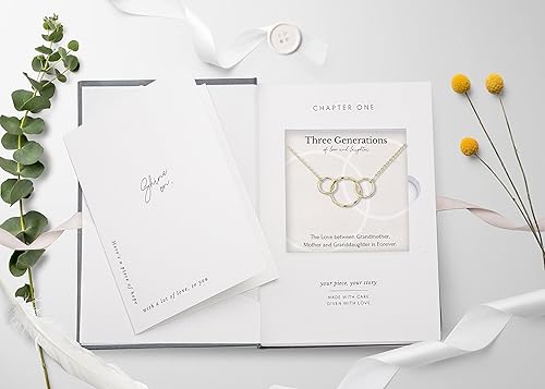 Miniatura 6 de HOPE LOVE SHINE Grandmother Granddaughter Necklace set Gift Three Generation Sterling Silver Necklace
