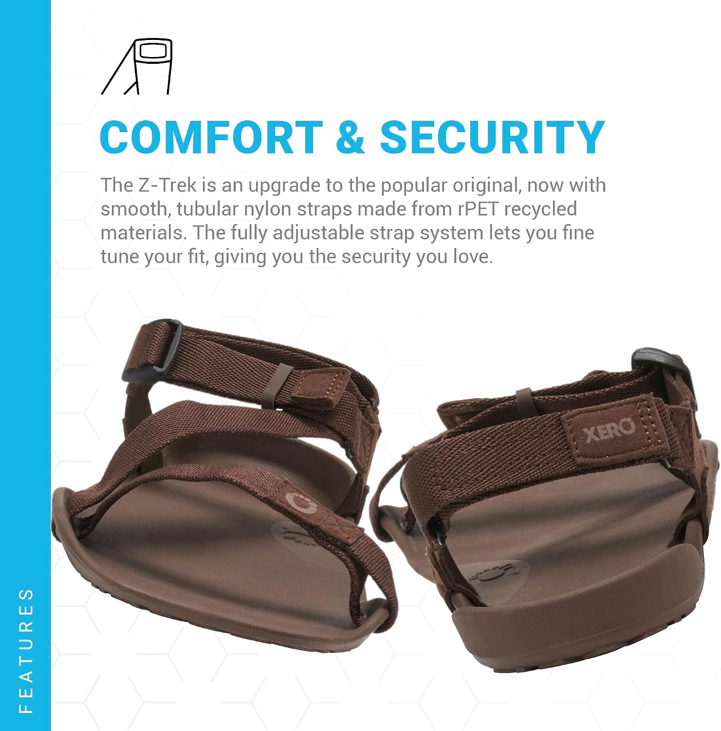 Xero Shoes Men's Z-Trek Barefoot Hiking Sandals