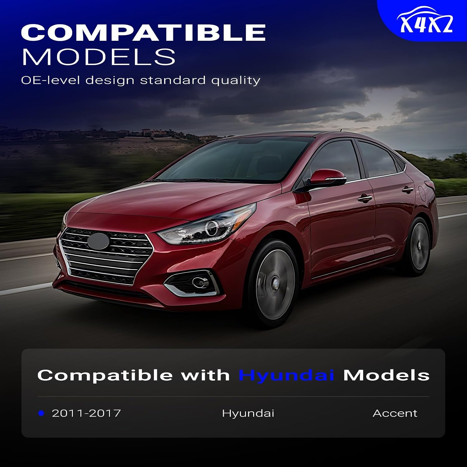 93570-1R111 Front Left Driver Side Power Window Door Lock Switch Single Auto Down for 2011-2017 Hyundai Accent Replaces# 93570AP1R101, 935701R110