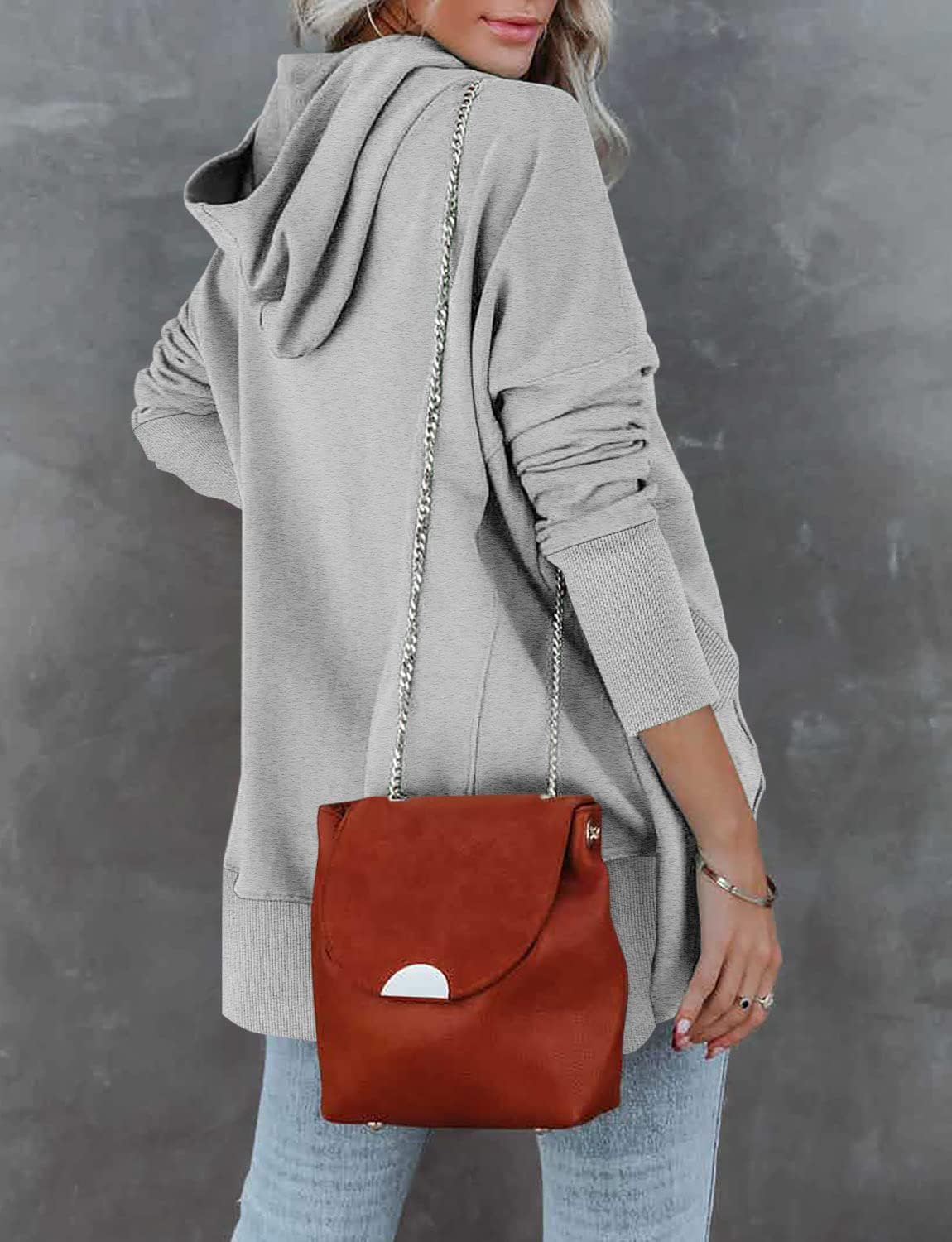 onlypuff Oversized Pulllover Hoodies for Women Fall Fashion Sweatshirts Teen Girls Hooded Tunic Tops - Image 5