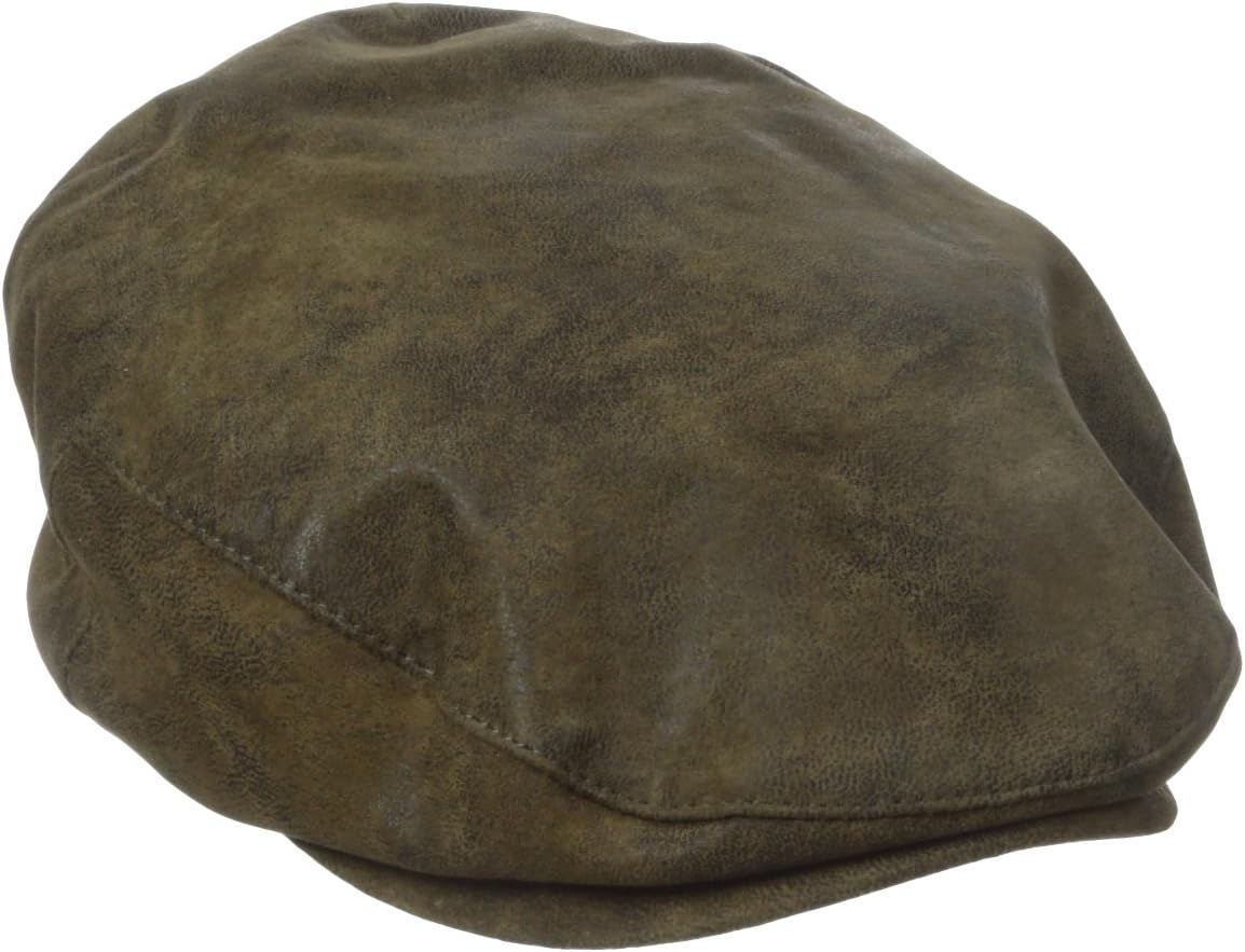 Men's Weathered Leather Ivy Cap