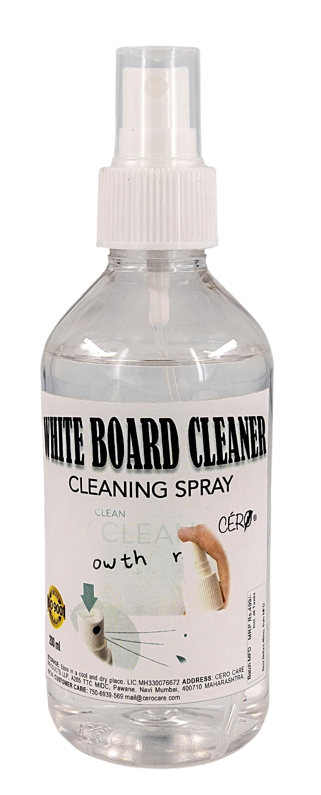 CERO ® White Board Cleaner Spray (200ml) (B0B5V94LQ1) Amazon Price History, Amazon Price Tracker
