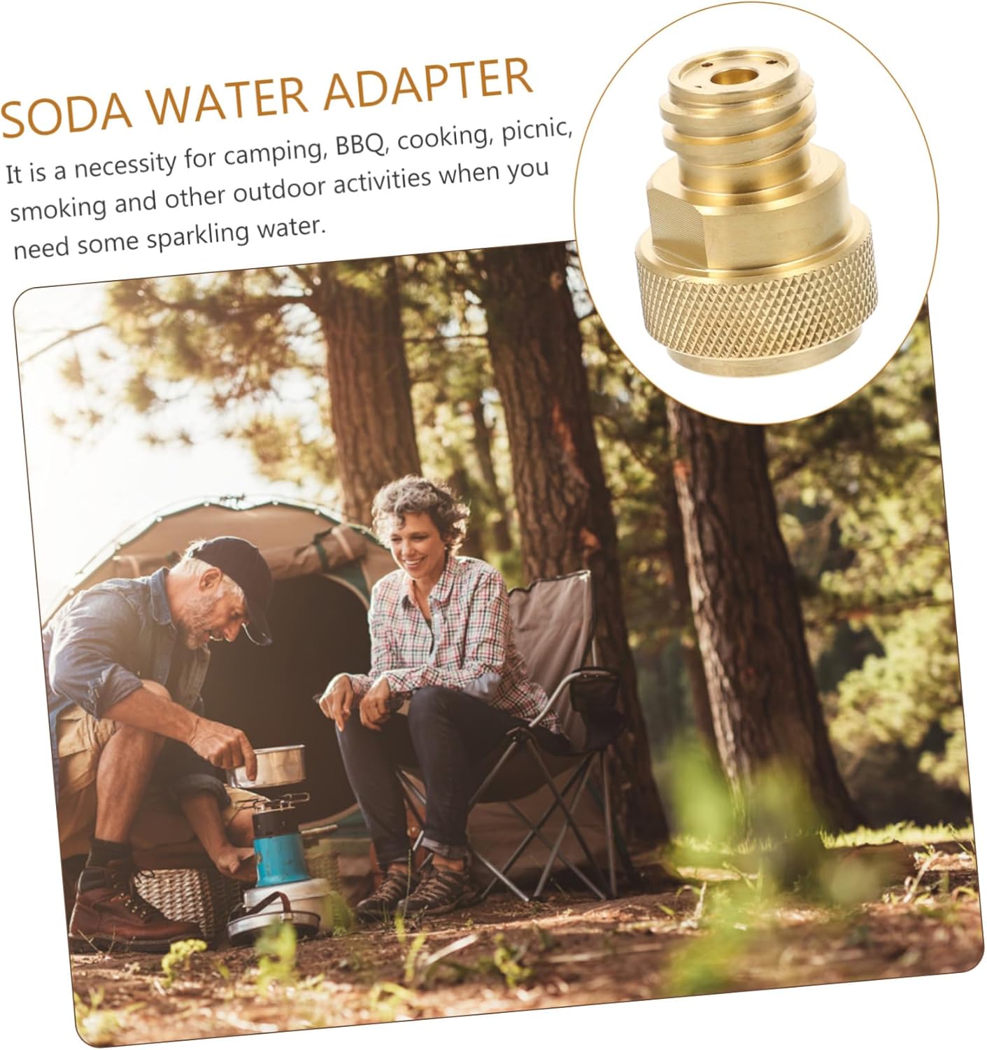 Cylinder Adapter Compatible Soda Easy Install for Outdoor Activities Camping Bbq