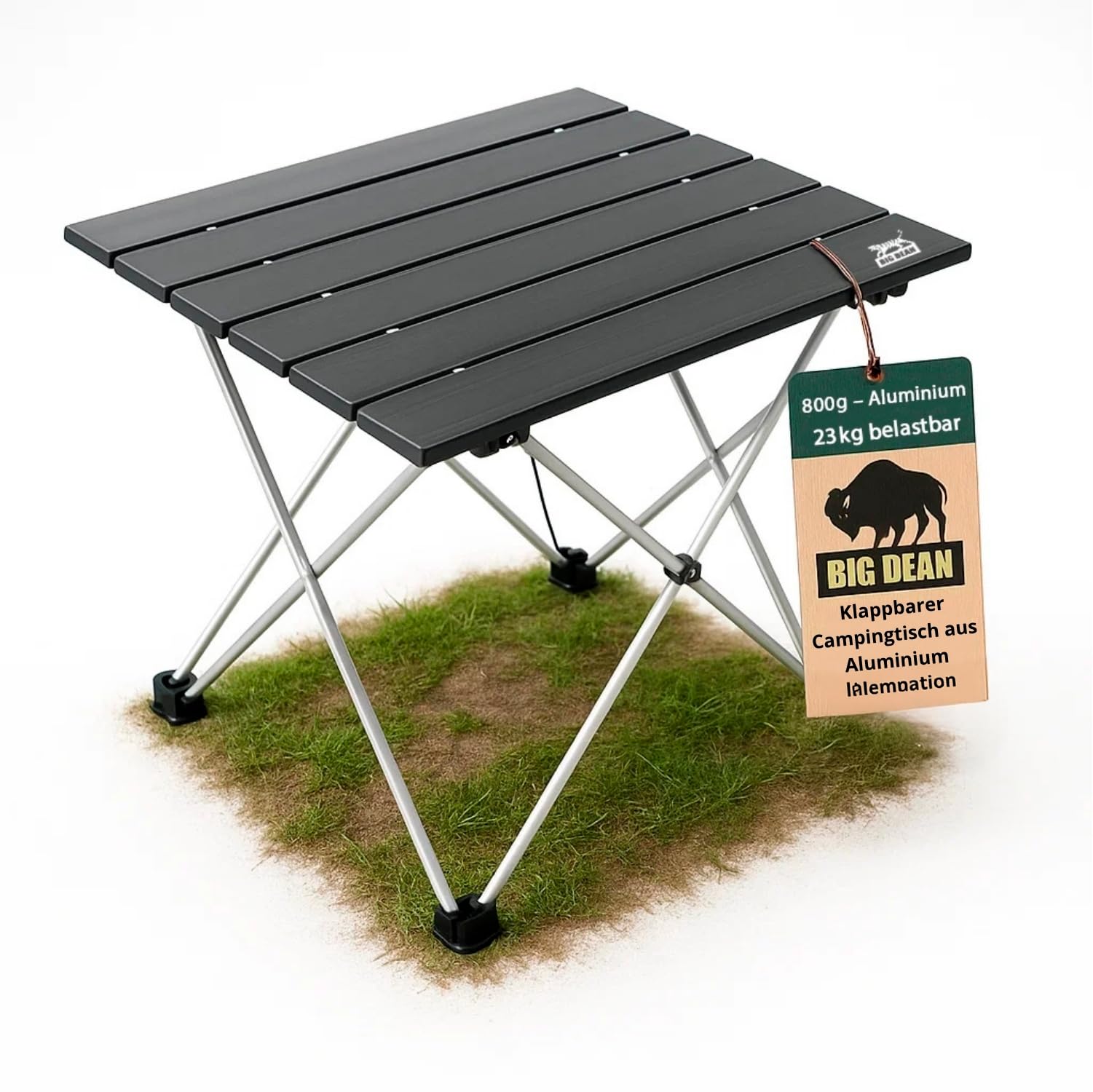 BigDean Kleiner Campingtisch faltbar Ultraleicht Kleiner Klapptisch - Campingtisch klein Camping Tisch Klapptisch klein