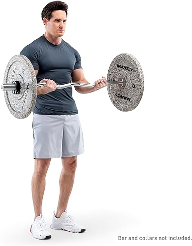 Miniatura 7 de Placa de parachoques olímpica de alto rebote para entrenamiento de fuerza, levantamiento de pesas, entrenamiento de peso