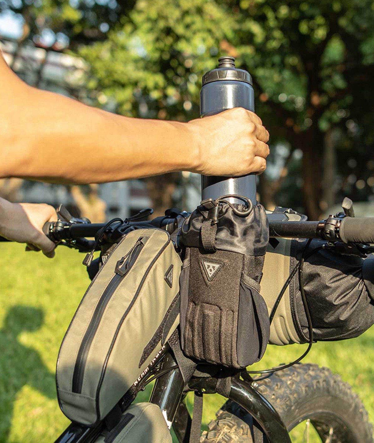 Topeak Torba na kierownicę Freeloader na butelkę rowerową z nylonu w kolorze czarnym, 15003007