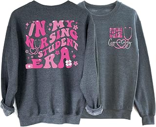 in My Nursing Student Era Sweatshirt - Custom Name Nurse Sweatshirt, Future Nurse Shirt, Nurse in Progress Shirt