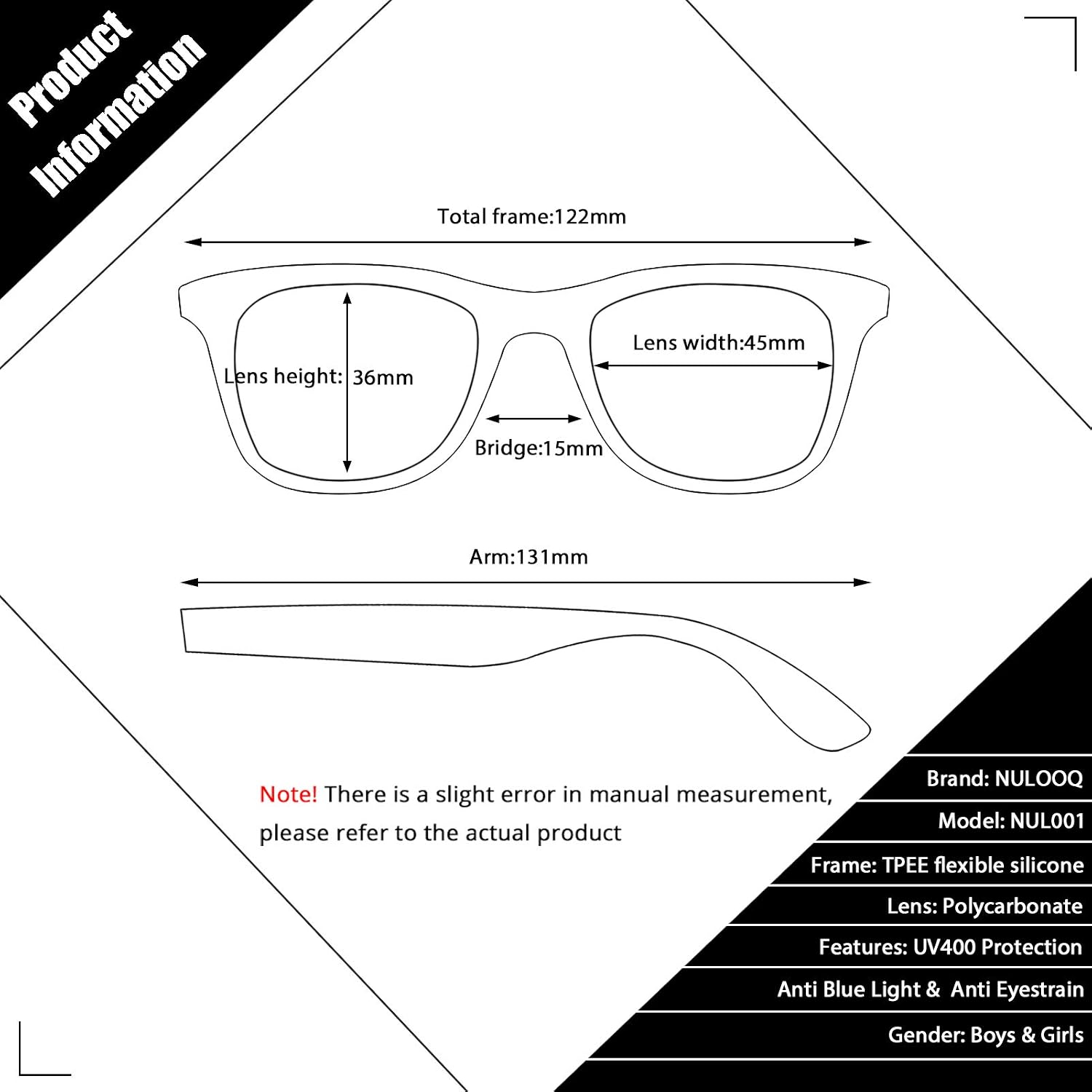 Kids Blue Light Blocking Glasses TR90 Unbreakable Flexible Computer Gaming Glasses for Boys Girls Age 3-8, Anti Eyestrain