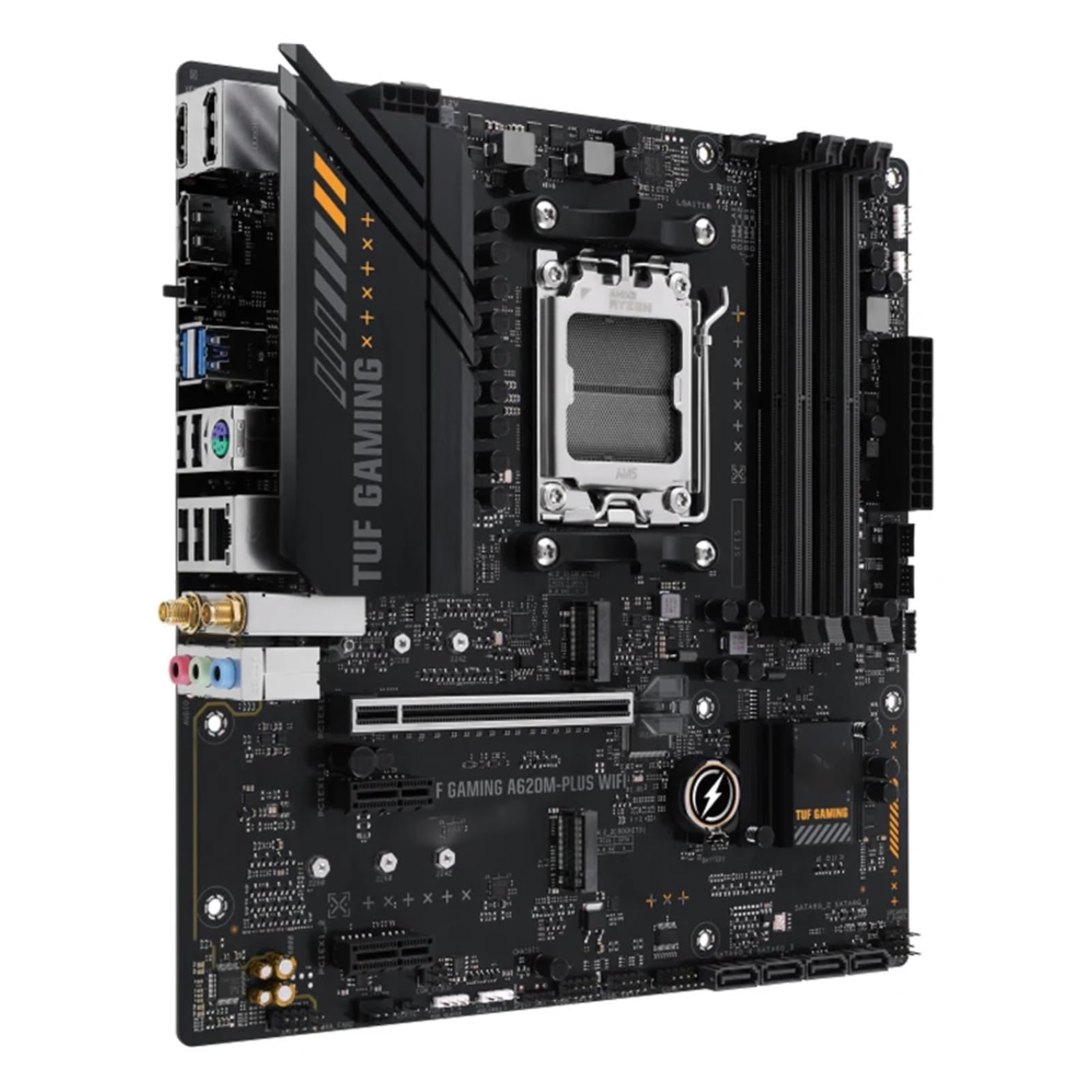 Carte mère Fit for ASUS TUF Gaming A620M-PLUS WiFi AM5 Ryzen 7000 Carte mère Gaming MicroATX DDR5 PCIe 4.0, 2 emplacements M., LAN,5 GB, Wi-FI 6, HDMI