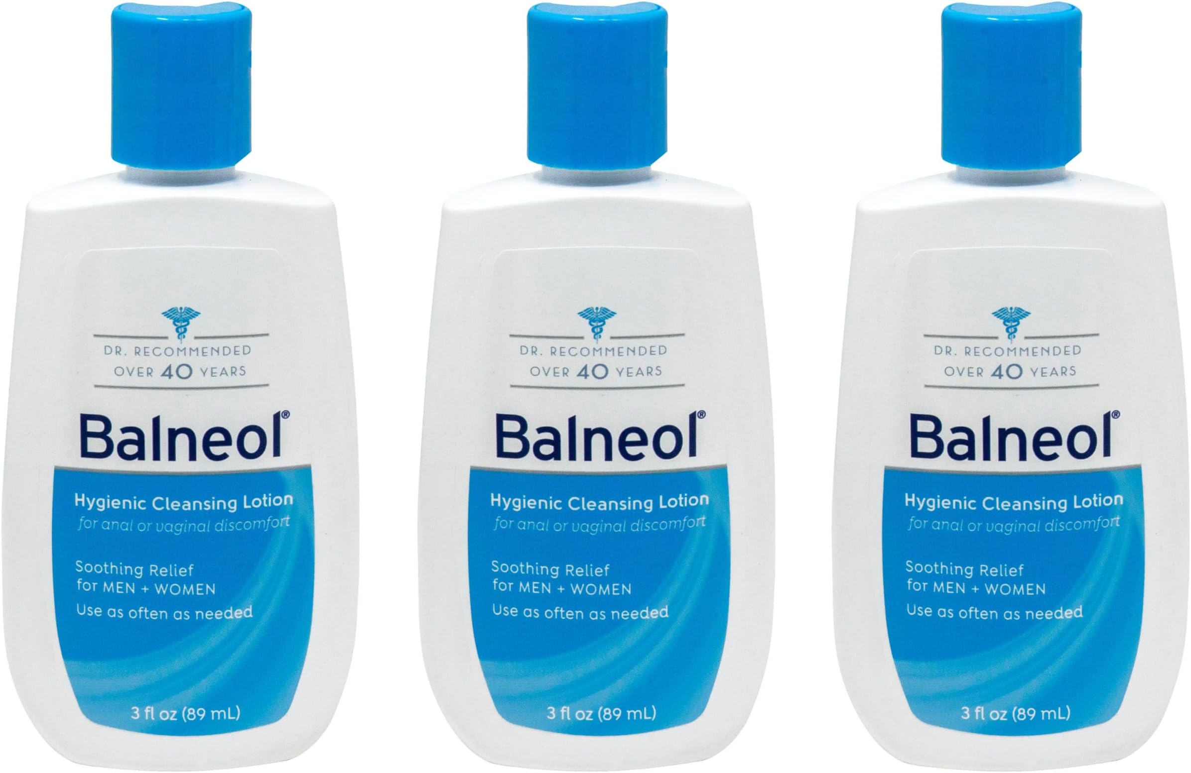 - Balneol Cleansing Lotion, Cleans, Soothes & Moisturizes, Relieves Anal & Vaginal Irritation & Itching, Non-Greasy, Safe for Pregnancy, Post-Partum, Diarrhea & Hemorrhoids, 3oz, Pack of 3