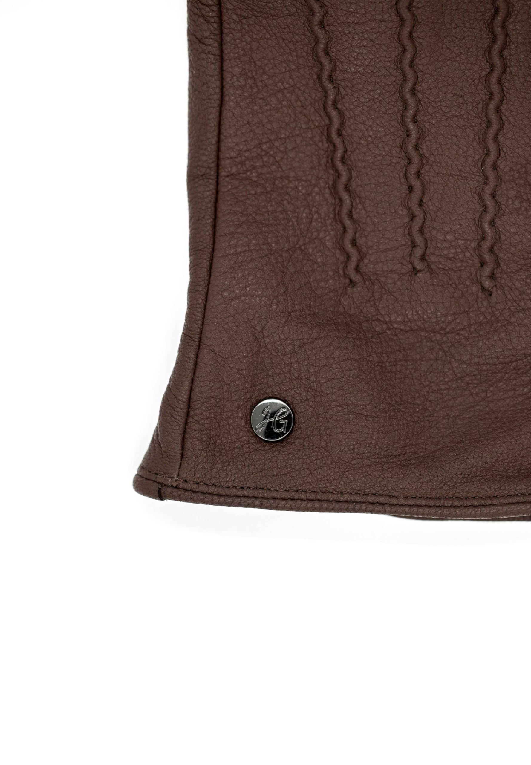 JESS- Elegante Ziegennappa Lederhandschuhe mit warmer Kaschmir-Wolle Fütterung; Markanter Look; Eleganter und warmer Damen-Handschuhe aus weichem Leder und Cashmere Fütterung