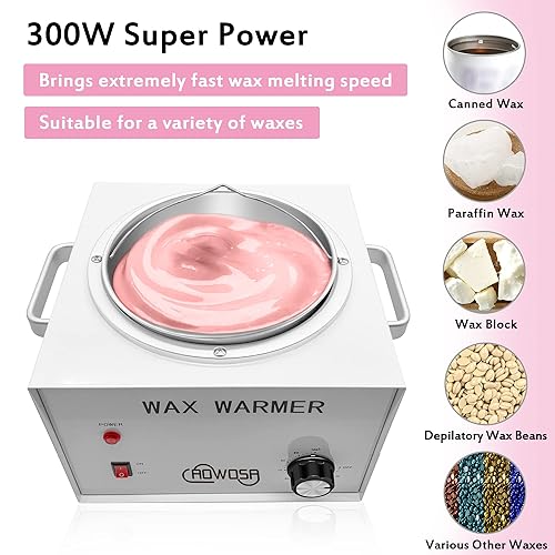 Miniatura 46 de Calentador de cera individual profesional eléctrico calentador de cera para depilación, olla de cera grande, parafina, piel facial, cuerpo, spa