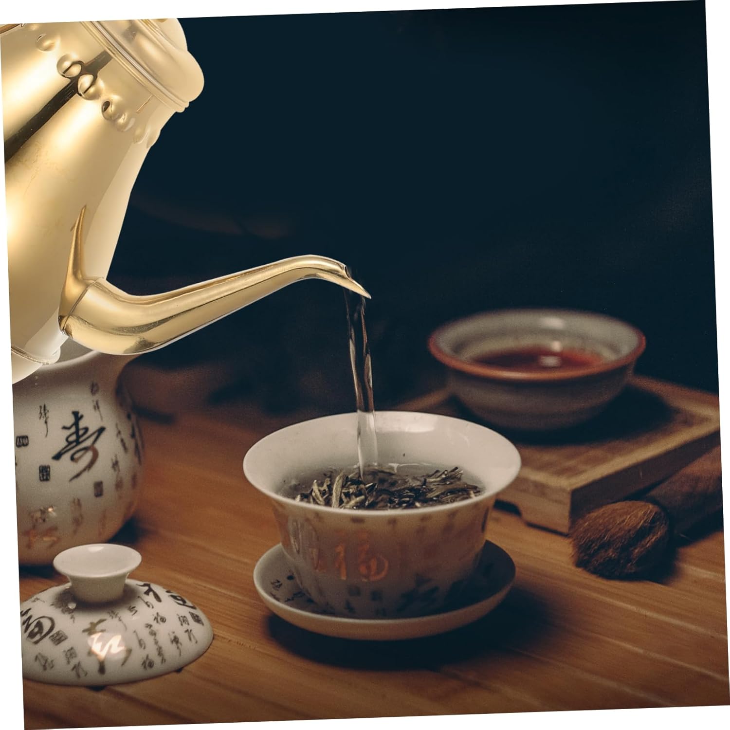 ★SHERAF★2 個のステンレス鋼のティーポット調味料ディスペンサーティーハンドルケトルコンロケトルハンドコーヒーメーカー開花ティーポットグースネ