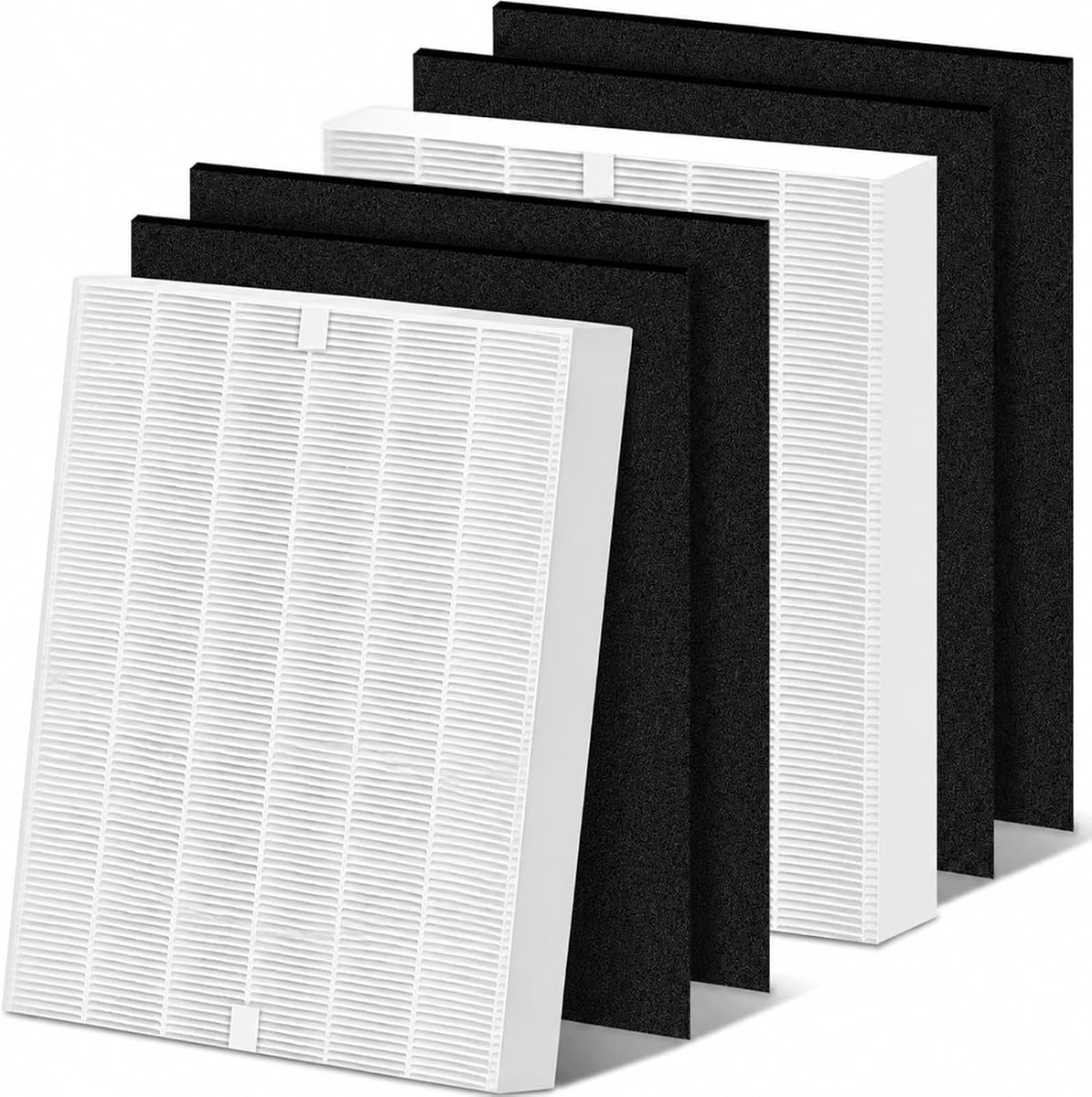 AP-1512HH Replacement Filter for Coway Airmega, 2 Filters+ 4 Carbon Filters | Compatible with Coway Airmega AP-1512HH-FP, AP-1518R, AP-1519P & Airmega 200M, 3-in-1 High-Efficiency Filter, Part #3304899