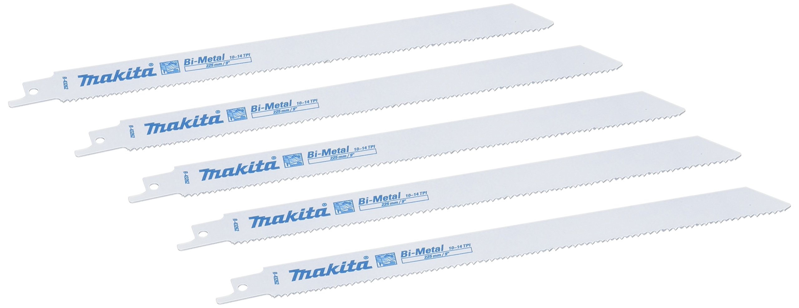 Makita B-​43262 - Sierra de sable 225mm Bimetálica, pack de 5