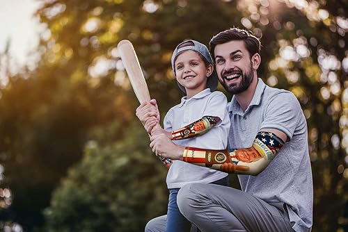 Miniatura 9 de DOVICK Manga de compresión de codo para hombres y mujeres, paquete de 2 unidades, para jóvenes y adultos, 6 tamaños, béisbol, fútbol, baloncesto,