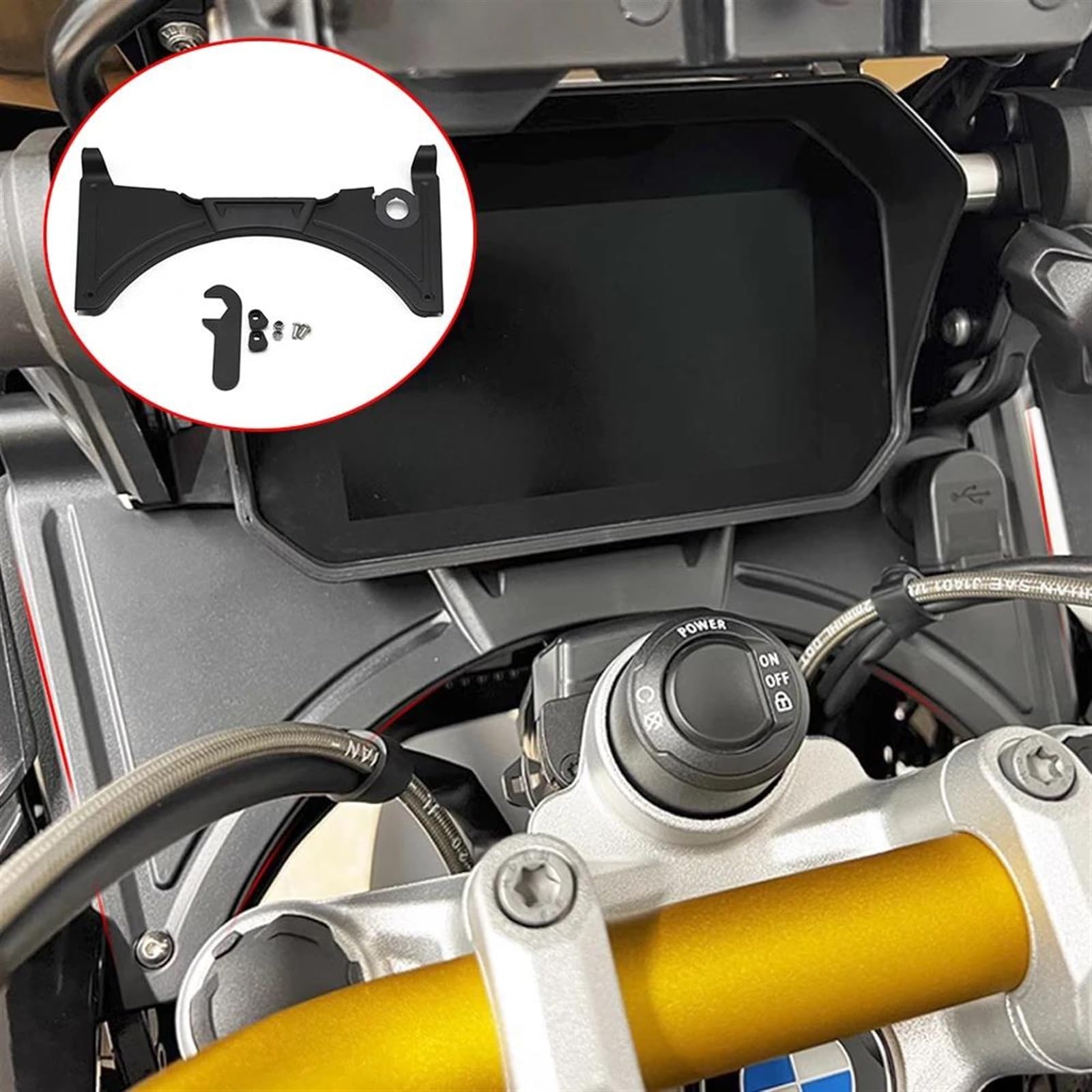 Aileron AéRodynamique Carénage Carénage De Cockpit De Moto pour BMW R1200 R1250GS ADV Adventure R1250 GS 2018 – 2022 Déflecteur De Fourche Ascendant pour R1200GS LC