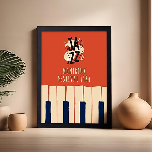Vista 287 de Poster Master Póster de jazz vintage, impresión retro del festival de jazz de París, arte musical, regalo ideal para hombres, mujeres, músicos