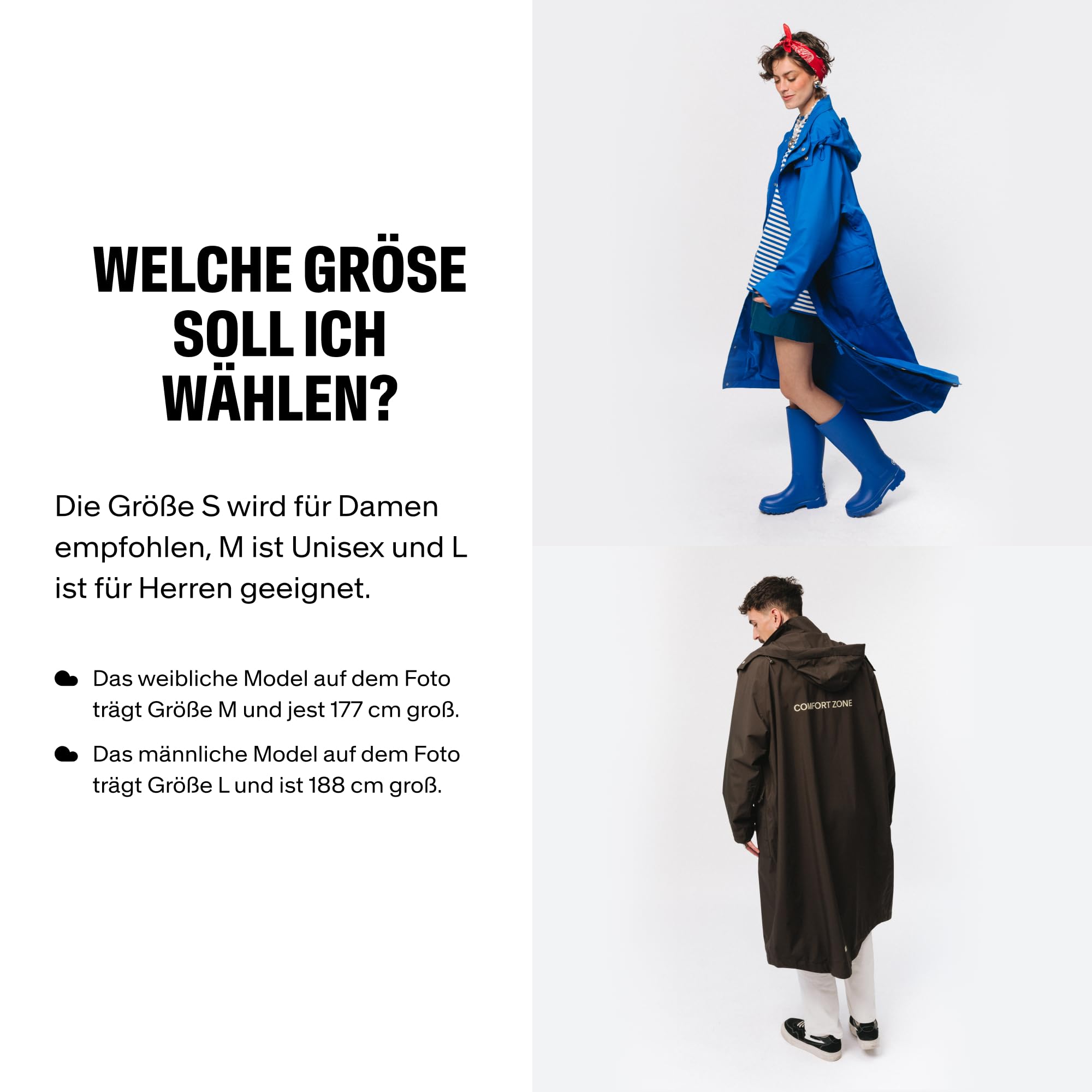 Kubota Langer Regenmantel Oversize, Wasserdicht, Unisex | Damen, Herren, TPU-Beschichtung, getapte Nähte, tiefe Kapuze, Belüftungsösen, leicht verstaubar, mit Futter, 8000mm Membran