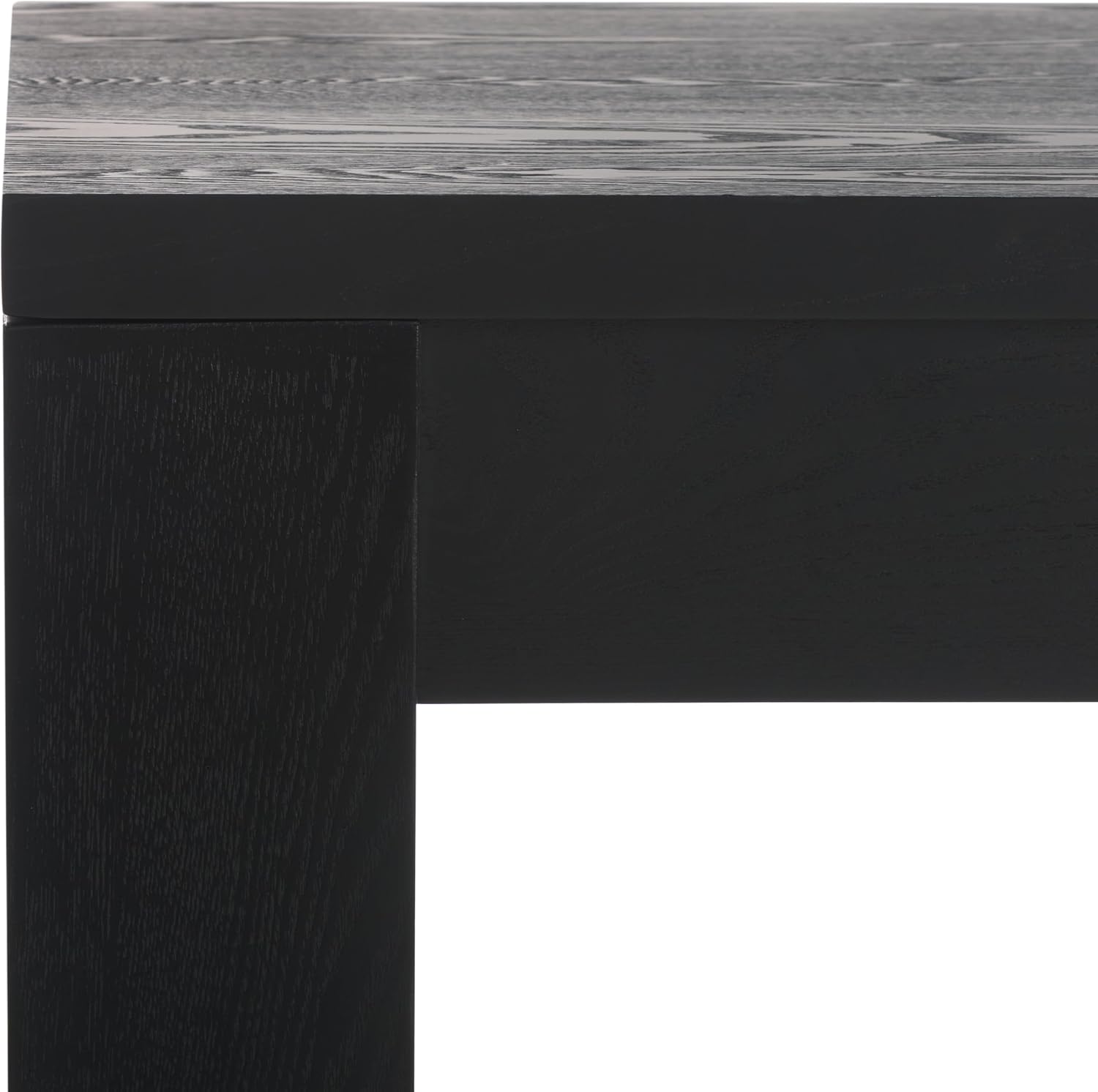 SAFAVIEH Couture Collection - Deborah Black Elm Wood Desk, Modern Writing Table with Drawer Storage (SFV2313B)