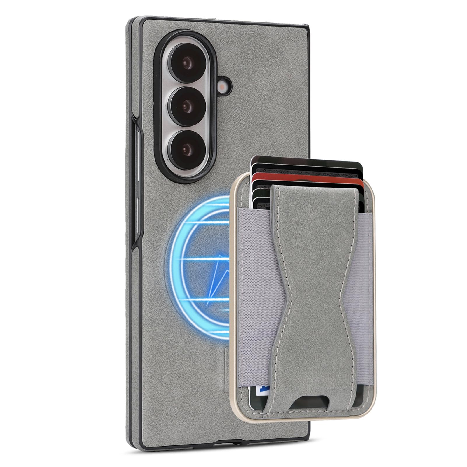 Per Samsung Galaxy Z Fold 8 Ultra Custodia Pelle, Carte, Stand
