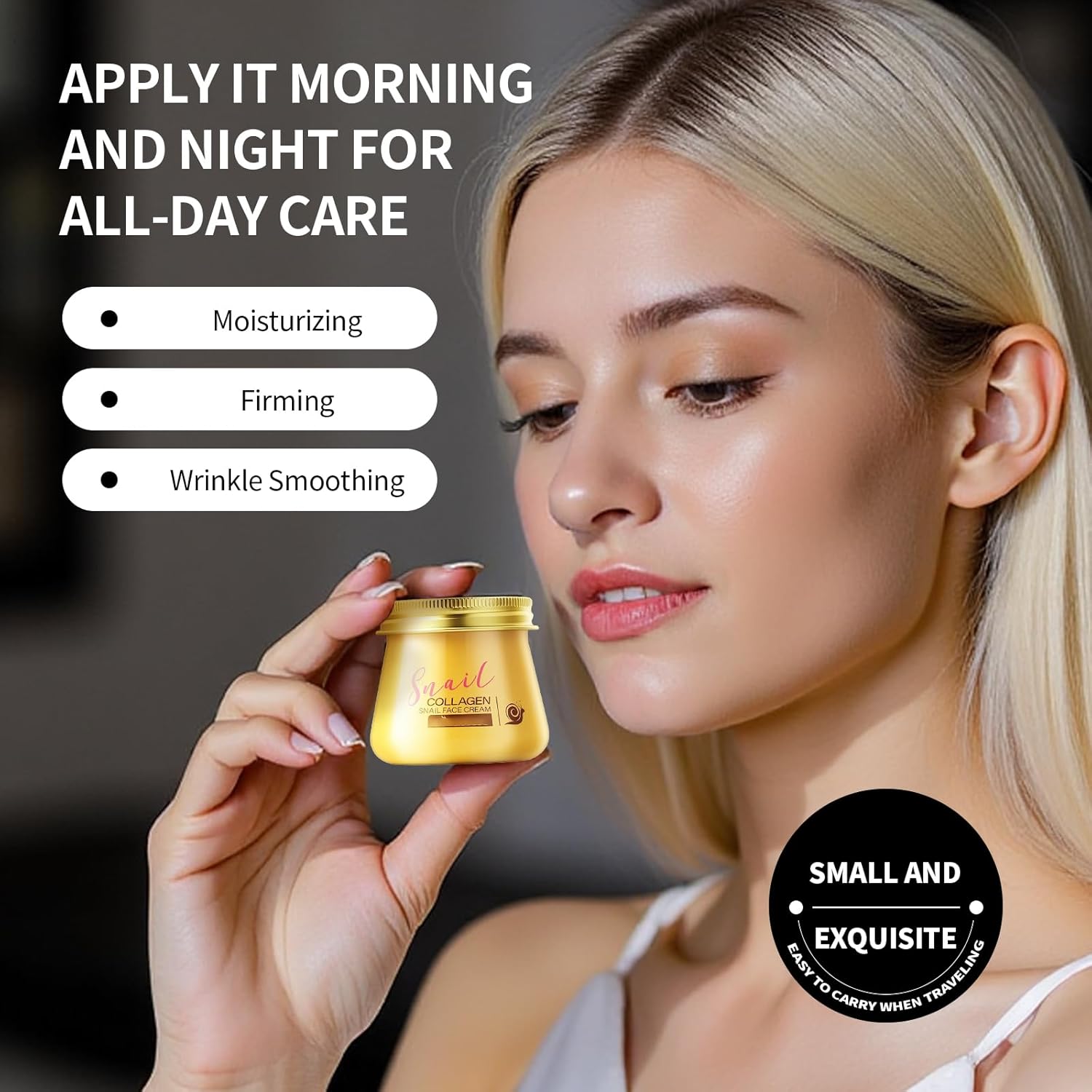 2PCS Snail Collagen Face Cream,Snail Collagen Face Rejuvenation Cream Moisturizer for Women,Snail Hydrating Anti-Wrinkle and Rejuvenating Cream - Image 8