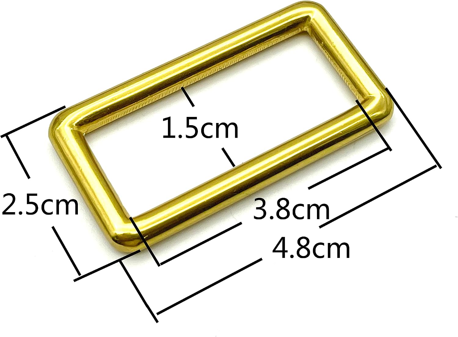 dog leash purse snap swivel hooks, slider and rectangle ring for bag purse dog collar making repair 1 1/2' / 38mm golden T252