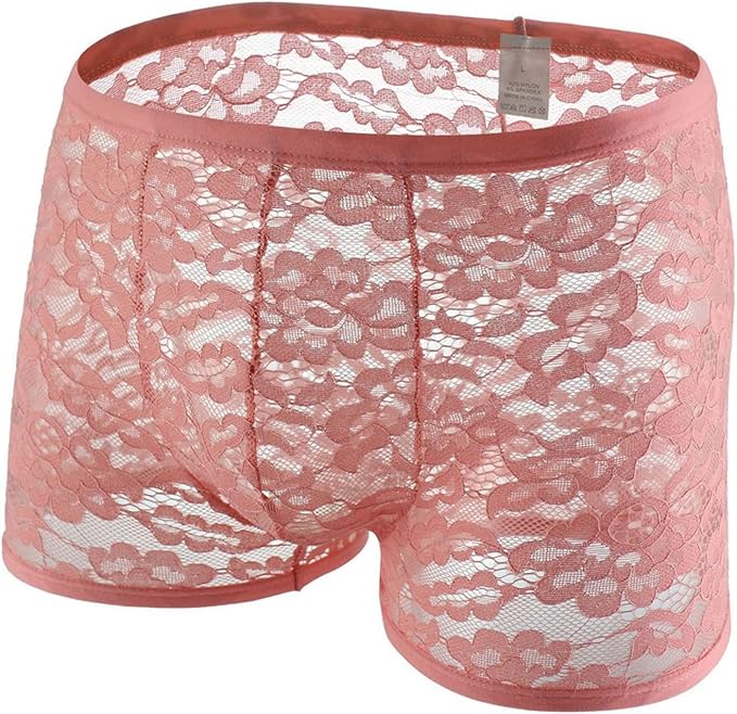 CAUYDY Männer Spitzen Unterwäsche Herren Dessous Sexy Unterwäsche Sport Boxershort Trunks Weich