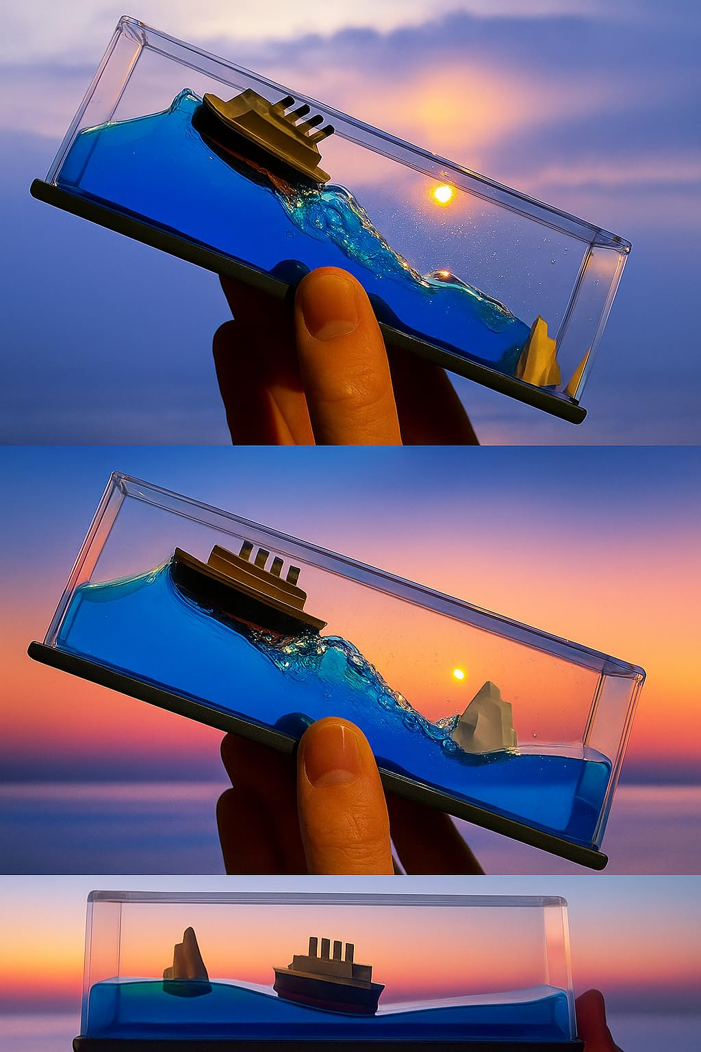 Lumevo Acrylic Titanic Liquid Wave Cruise Ship – Car Dashboard & Interior Decoration, Nautical Showpiece for Home, Office & Gifting 4