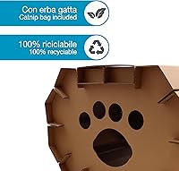 Vista 4 de Croci Rascador de cartón para gatos, 19.7 x 15.0 x 13.8 in