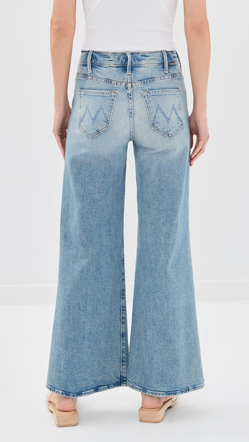 MOTHER Women's Petite Lil Hustler Roller Sneak Jeans - Image 3