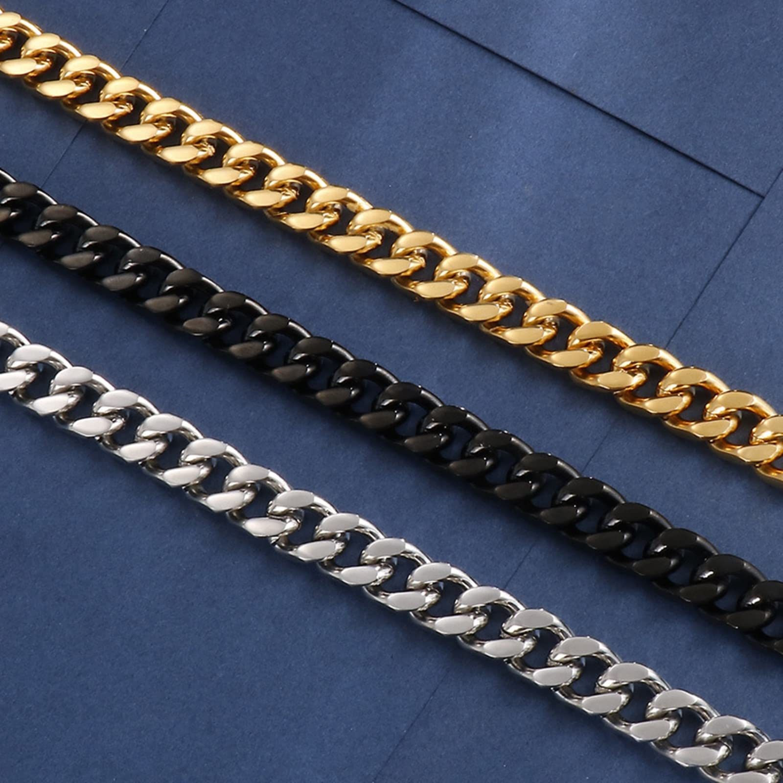 Männer Armband, Geschenk für Mann Panzerkette Karabinerverschluss Edelstahl Punkrock Design Jubiläum Armband Herren