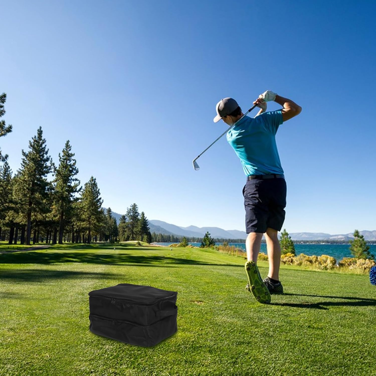 VICASKY Large Capacity Golf Trunk Organizer Versatile Storage for Golf Equipment Bags and Accessories Design for Car Outdoor Use