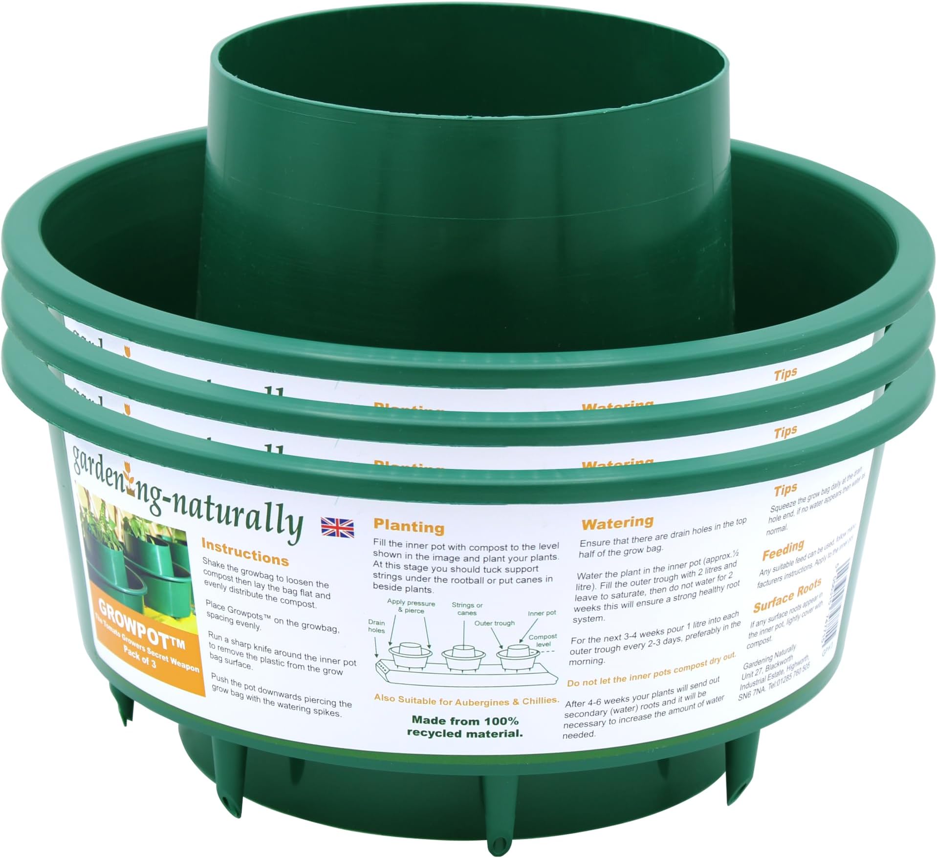 Grow Bag Supports/Grow Bag Cane Holders Ideal for supporting garden