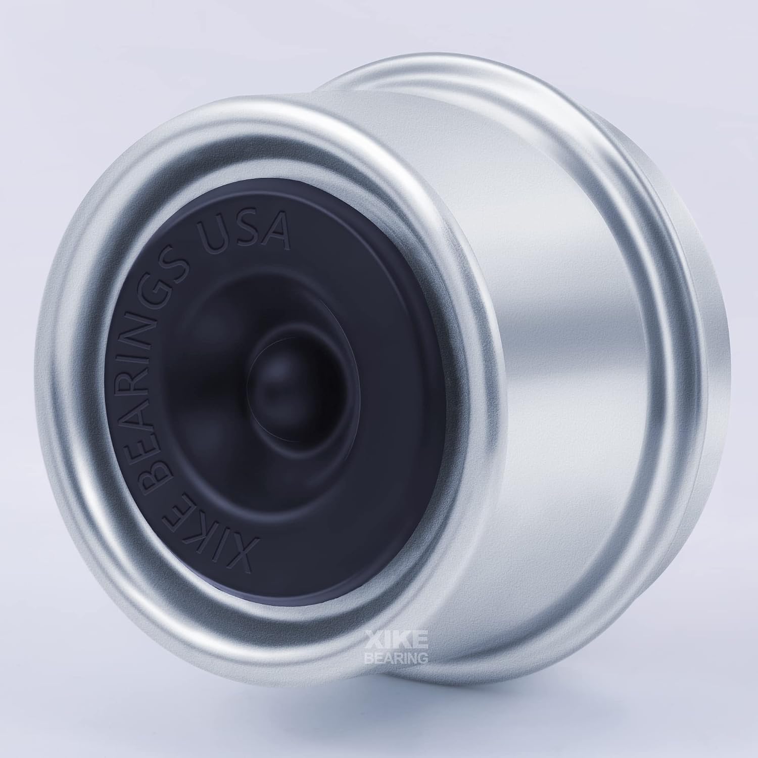 XiKe 2 Set 1.98" OD Trailer Bearings Dust Cap Grease Cap with Rubber Plugs, Fits Trailer Wheel Hub 2,000 lb to 3,500 lb Axles - Black.
